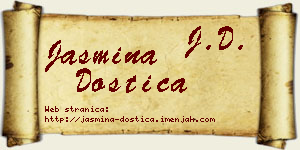 Jasmina Dostica vizit kartica